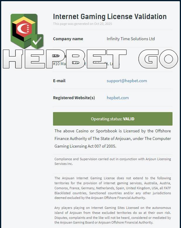HEPBET Lisans